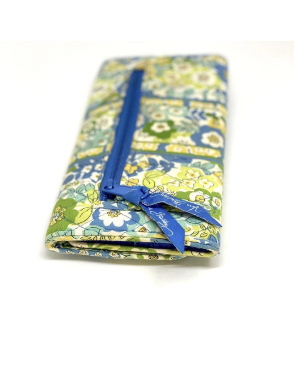 Vera Bradley English Meadow Trifold Wallet Floral Quilted Magnetic Closure RETIR - Picture 2 of 6